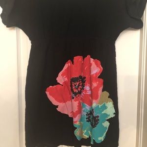 Black A’gaci Tunic Top